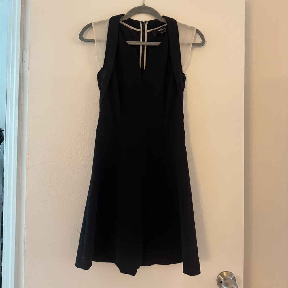 The Kooples Black and White Mini Dress